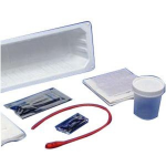 Cardinal KenGuard Open Urethral Catheterization Tray Kit 14 Fr Rubber Catheter