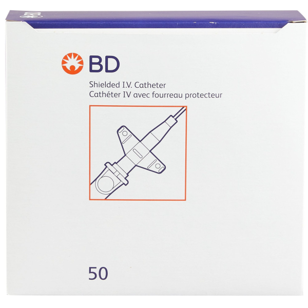 Insyte Autoguard Peripheral IV Catheter with Winged Hub