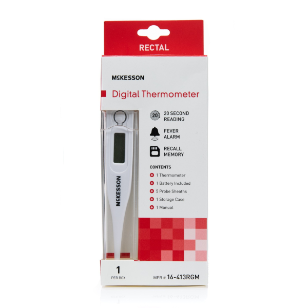McKesson Digital Thermometer with Rectal Probe