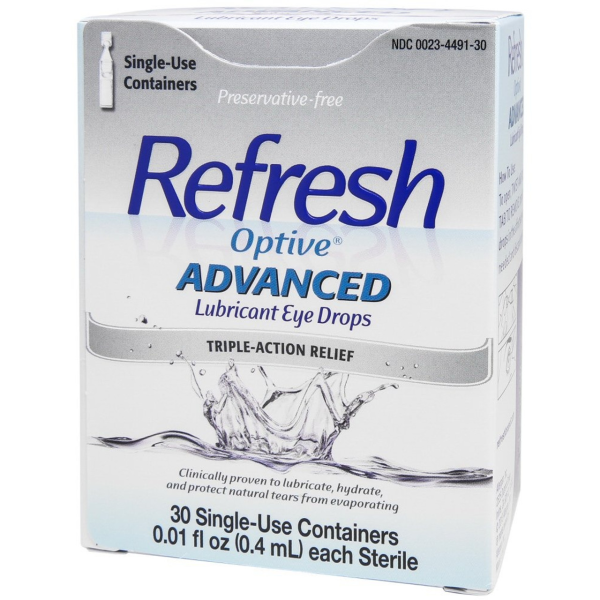 Refresh Optive Advanced Lubricant Eye Drops