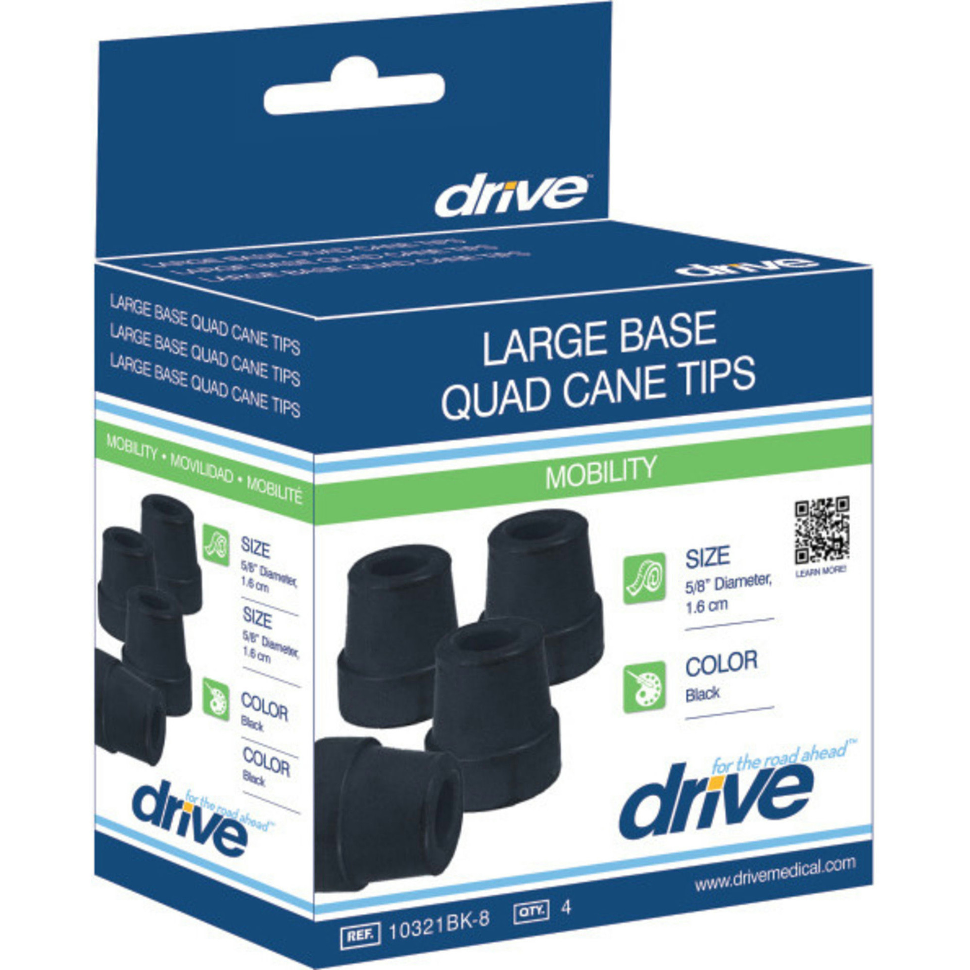 Drive Large Base Quad Cane Tips Drive Large Base Quad Cane Tips