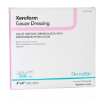 DermaRite Xeroform Impregnated Gauze Dressing, Sterile 4x4