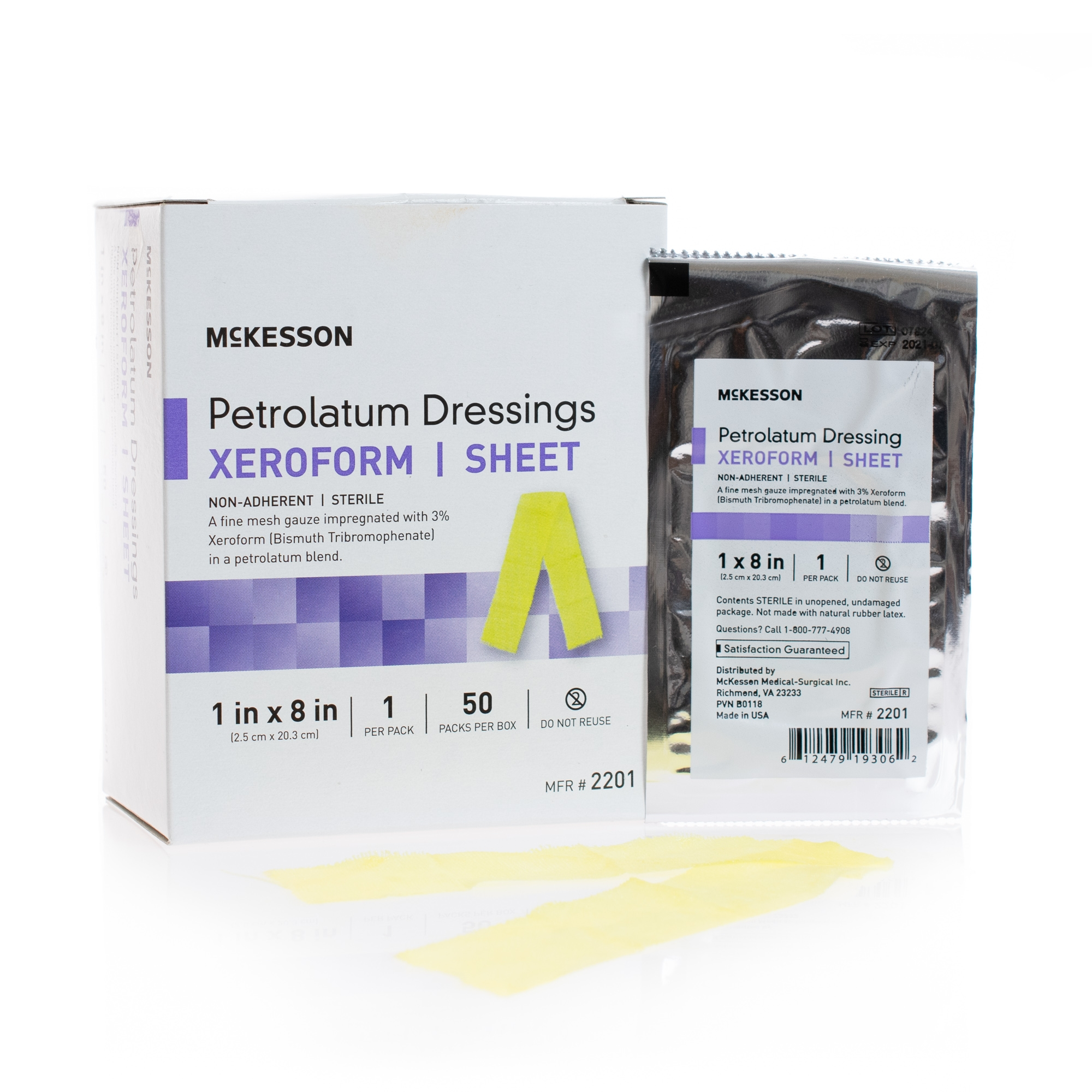 McKesson Xeroform Petrolatum Dressing Strip McKesson Xeroform Petrolatum Dressing Strip