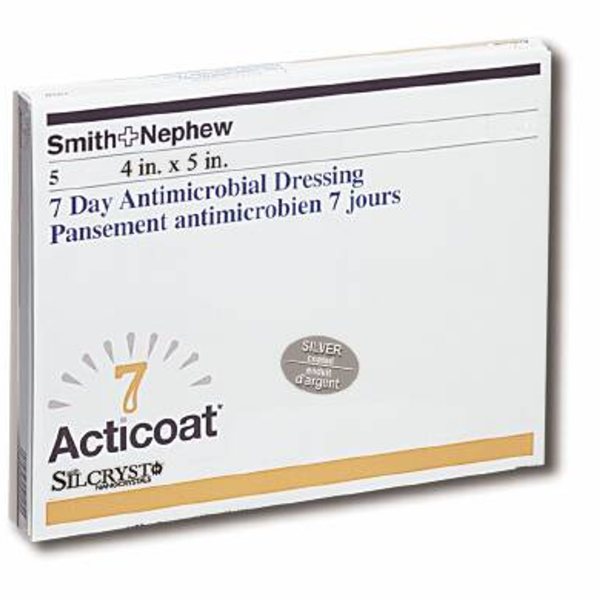 Acticoat 7 Day Antimicrobial Dressing, 4 X 5"