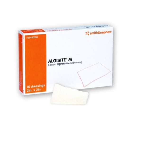 AlgiSite M Calcium Alginate Wound Dressing, 2 X 2"