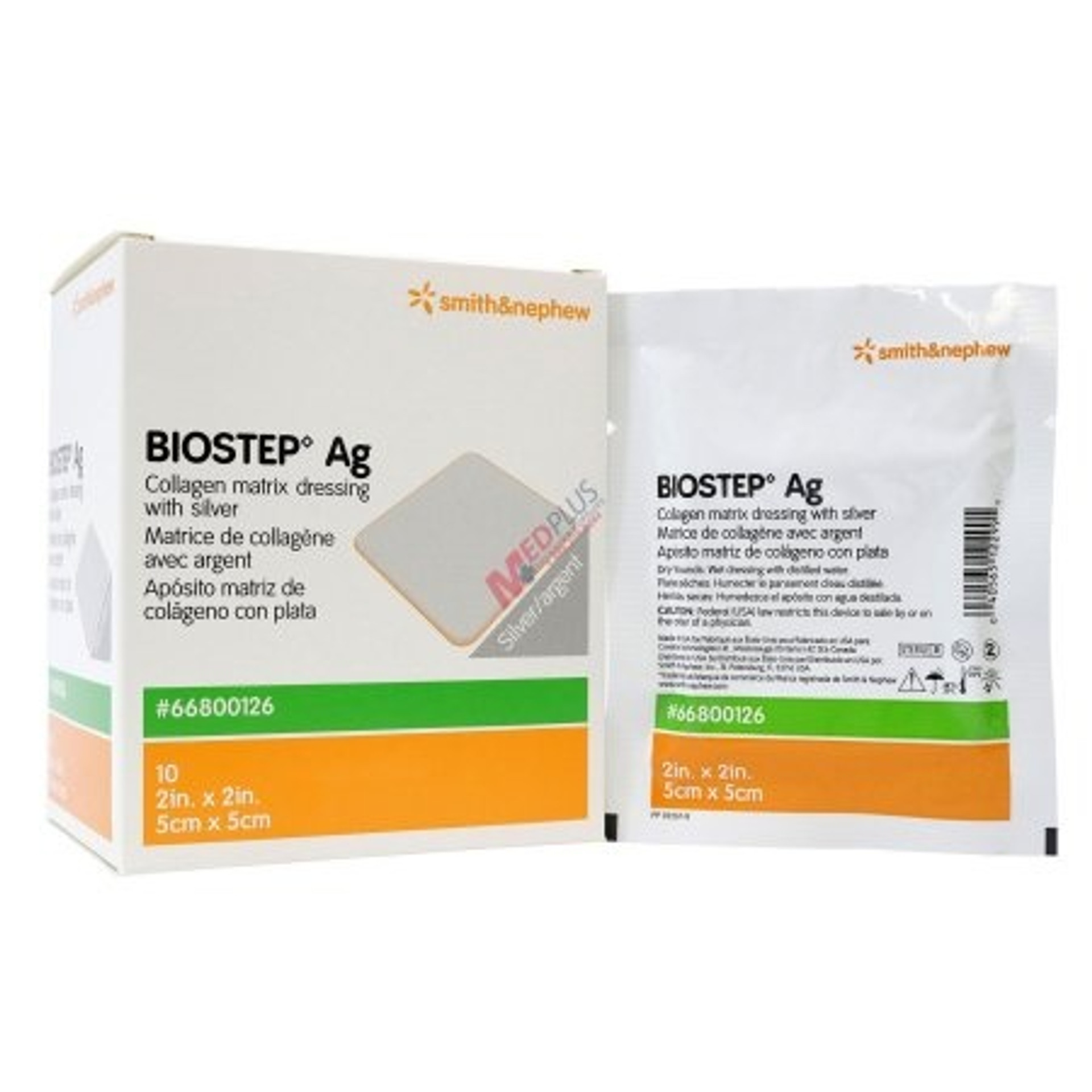 Biostep Ag Collagen Matrix Dressing with Silver, 2 X 2".webp Biostep Ag Collagen Matrix Dressing with Silver, 2 X 2"