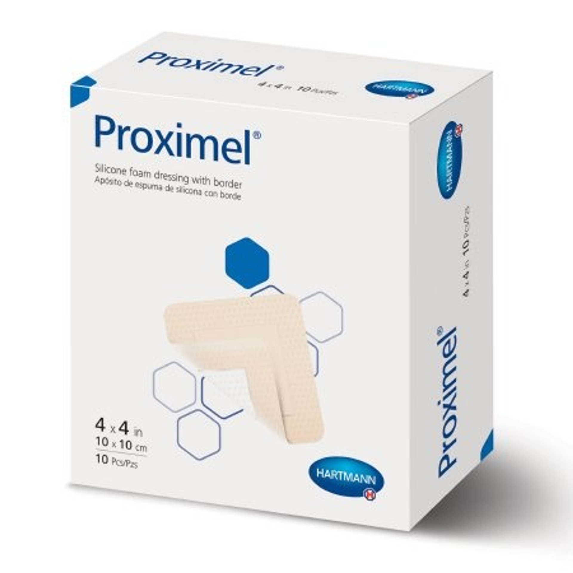 Proximel Silicone Foam Dressings with Border, 4 X 4" Proximel Silicone Foam Dressings with Border, 4 X 4"