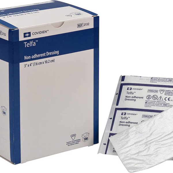 Cardinal Telfa Non-Adherent Dressing, 3 X 4"
