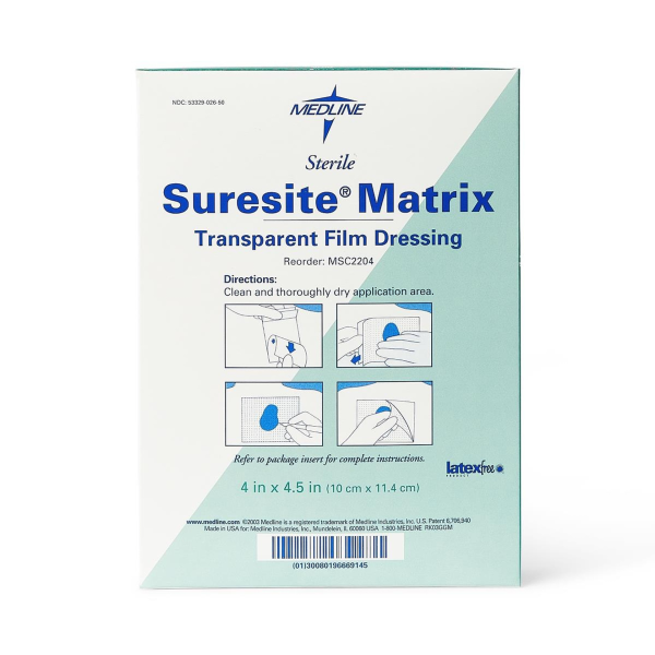 Suresite Matrix Transparent Film Dressing
