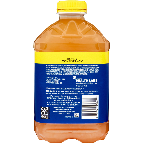 Thick & Easy Clear Honey Consistency Kiwi Strawberry Thickened Beverage, 46 oz. Bottle