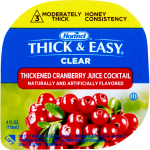 Hormel Thick & Easy Clear, Cranberry Juice Cocktail, Honey Consistency, 4 oz.