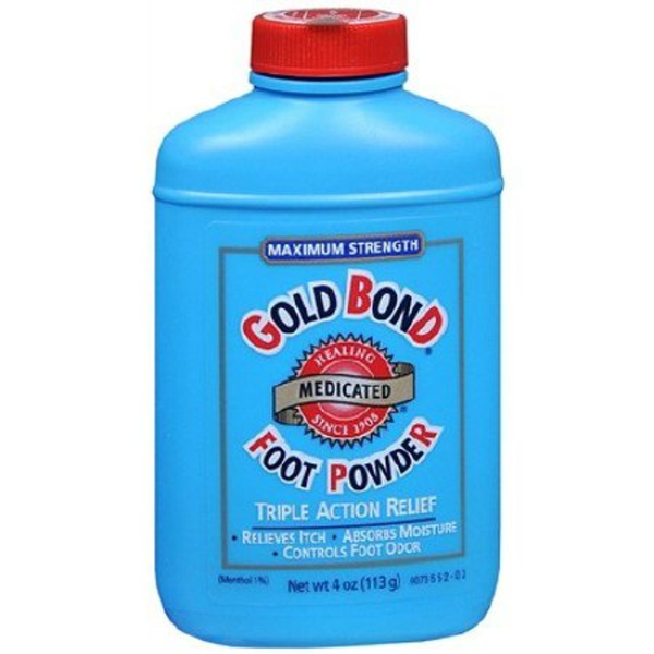 Gold Bond Foot Powder, 4 oz. Menthol Scent Shaker Bottle
