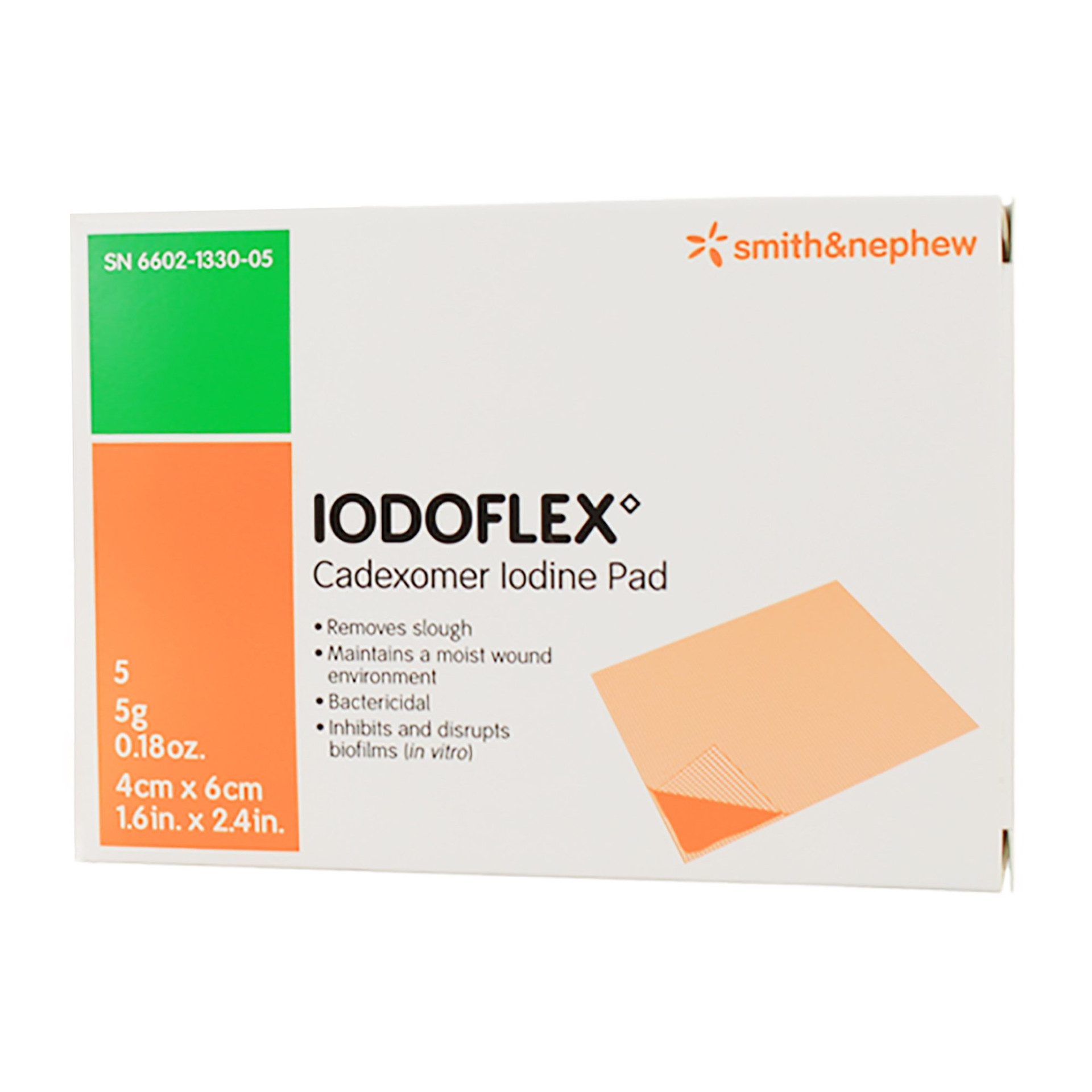 Iodoflex Cadexomer Iodine Pad, 1.5 X 2-3/8".webp Iodoflex Cadexomer Iodine Pad, 1.5 X 2-3/8"