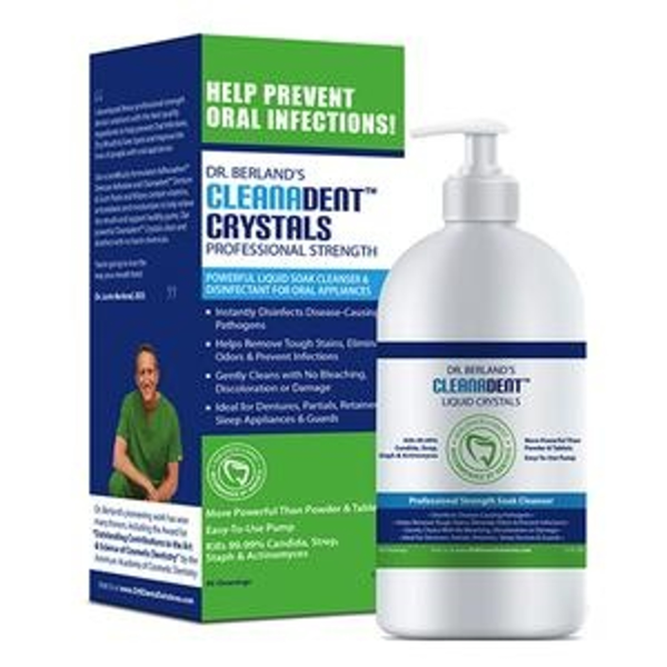 Dr. Berland's Cleanadent Liquid Crystals Denture Cleanser