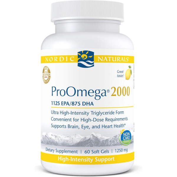 Nordic Naturals ProOmega 2000 Soft Gels, Lemon Flavor