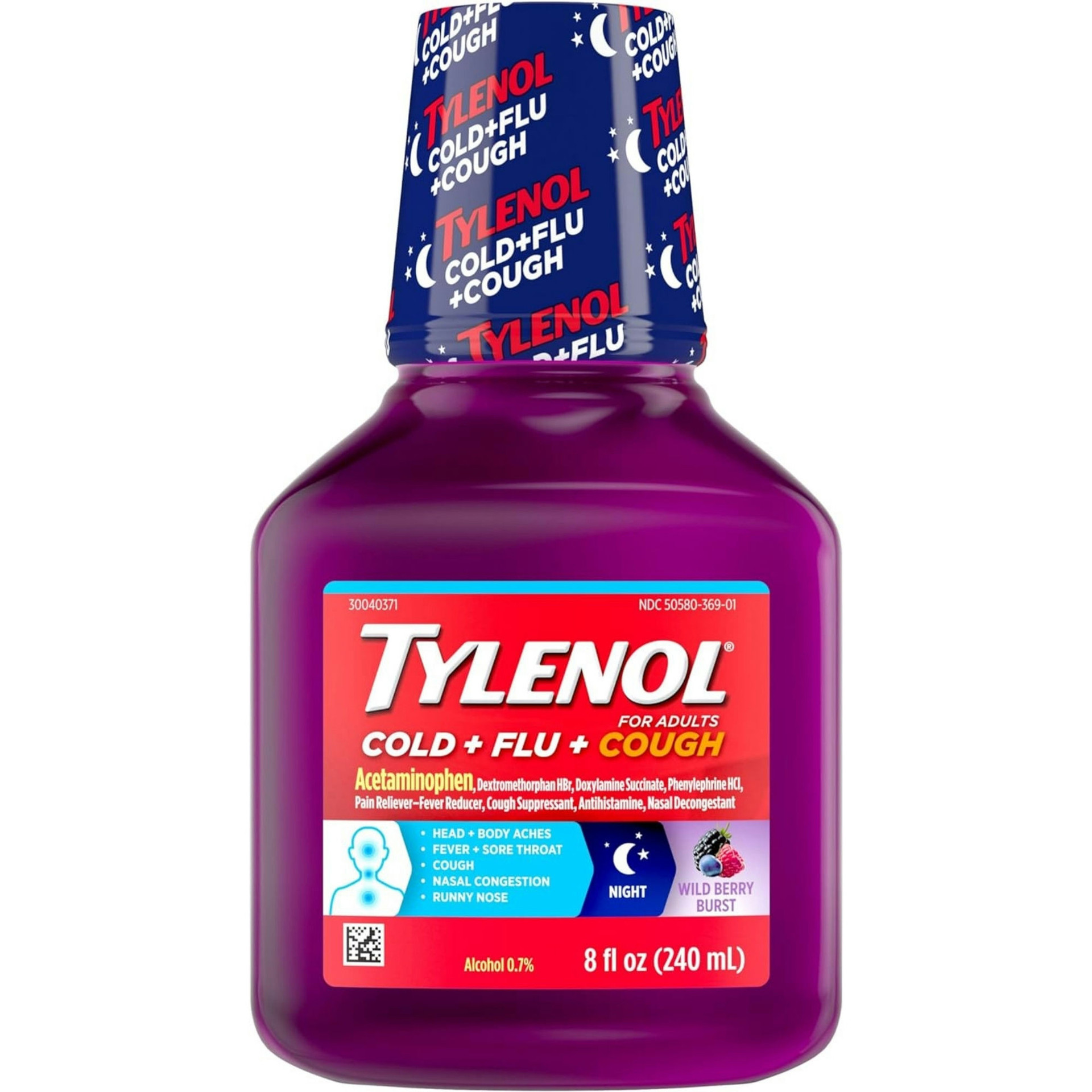 Tylenol Cold + Flu + Cough Nighttime Liquid Tylenol Cold + Flu + Cough Nighttime Liquid