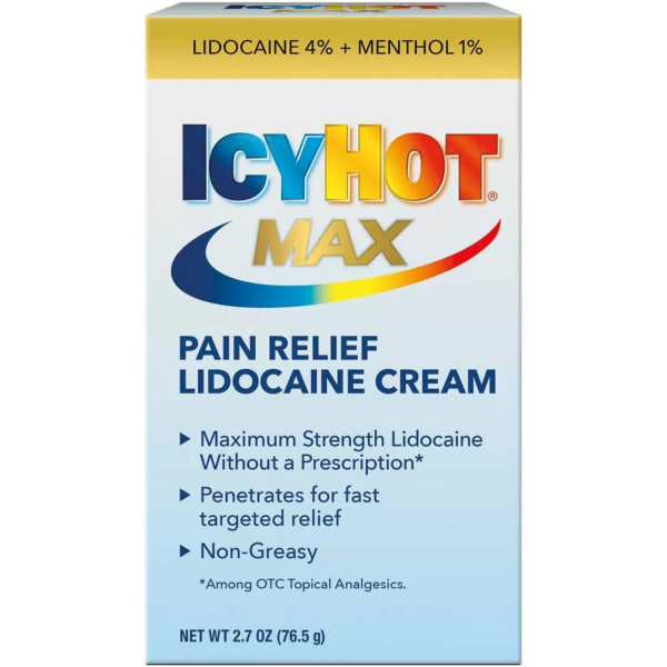 Icy Hot Max Lidocaine Pain Relief Cream