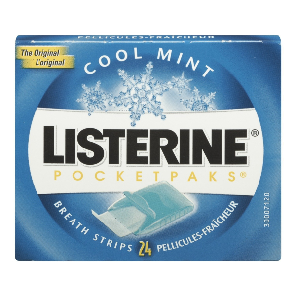 Listerine Pocketpaks Breath Strips, Cool Mint Flavor