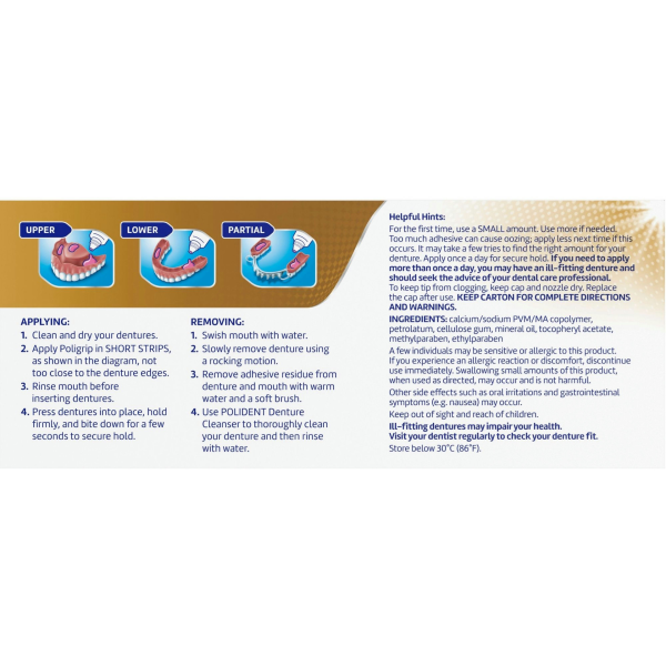Super Poligrip Extra Care Denture Adhesive Cream
