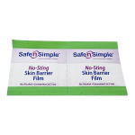 Skin Barrier Wipe Safe N Simple™ No-Sting 60% / 20% Strength Purified Water / Polyvinylpyrrolidone / Glycerin / Propylene Glycol Individual Packet Sterile