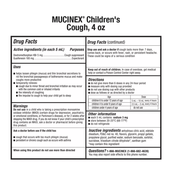 Mucinex Children's Cough Liquid