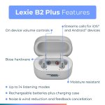 Lexie B2 Plus Powered by Bose Self-fitting OTC Hearing Aids