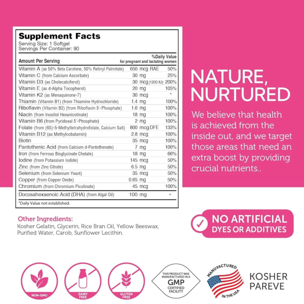 Zahler Mighty Mini Prenatal Plus DHA Dietary Supplement