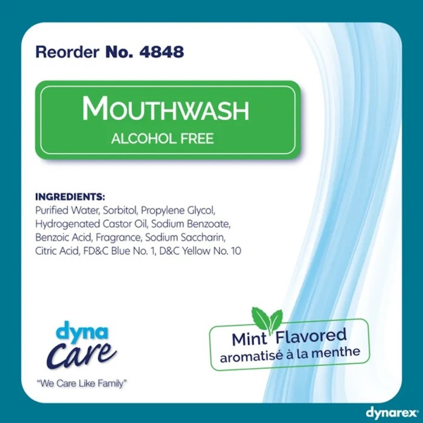 Dynarex Mouthwash, Mint Flavor