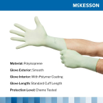 Surgical Glove McKesson Perry® Performance Plus Size 7.5 Sterile Polyisoprene Standard Cuff Length Smooth Green Chemo Tested