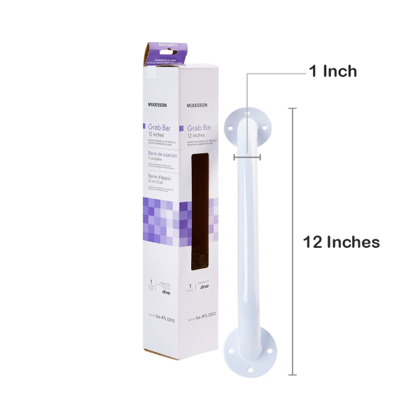 Wall Grab Bar McKesson White Steel