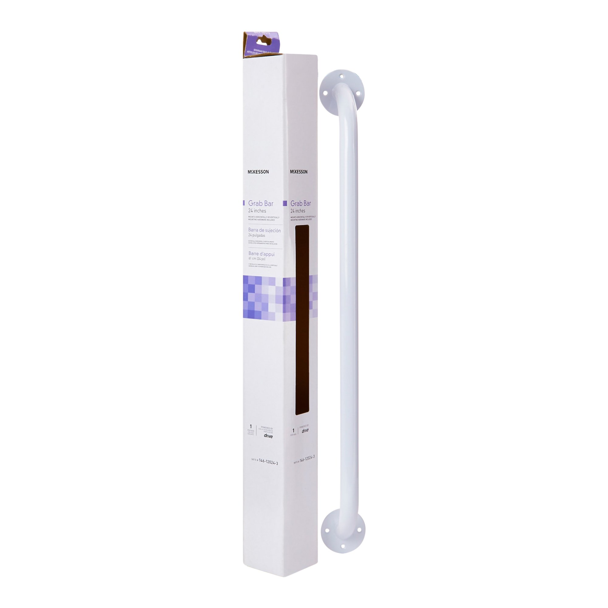 Wall Grab Bar McKesson White Steel