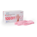 Exam Glove McKesson Pink Nitrile® X-Large NonSterile Nitrile Standard Cuff Length Textured Fingertips Pink Not Rated