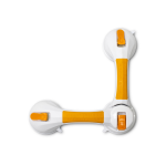 Rotating Suction-Cup Grab Bar McKesson White / Yellow Plastic