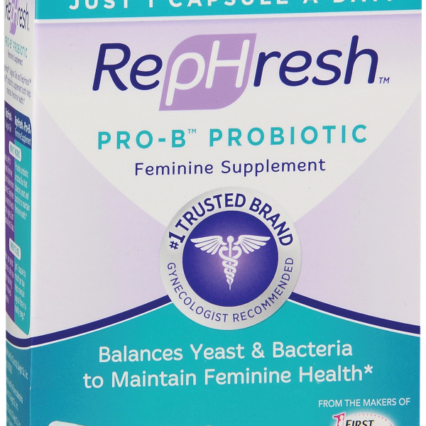 Probiotic Dietary Supplement RepHresh® Pro-B 30 per Box Capsule