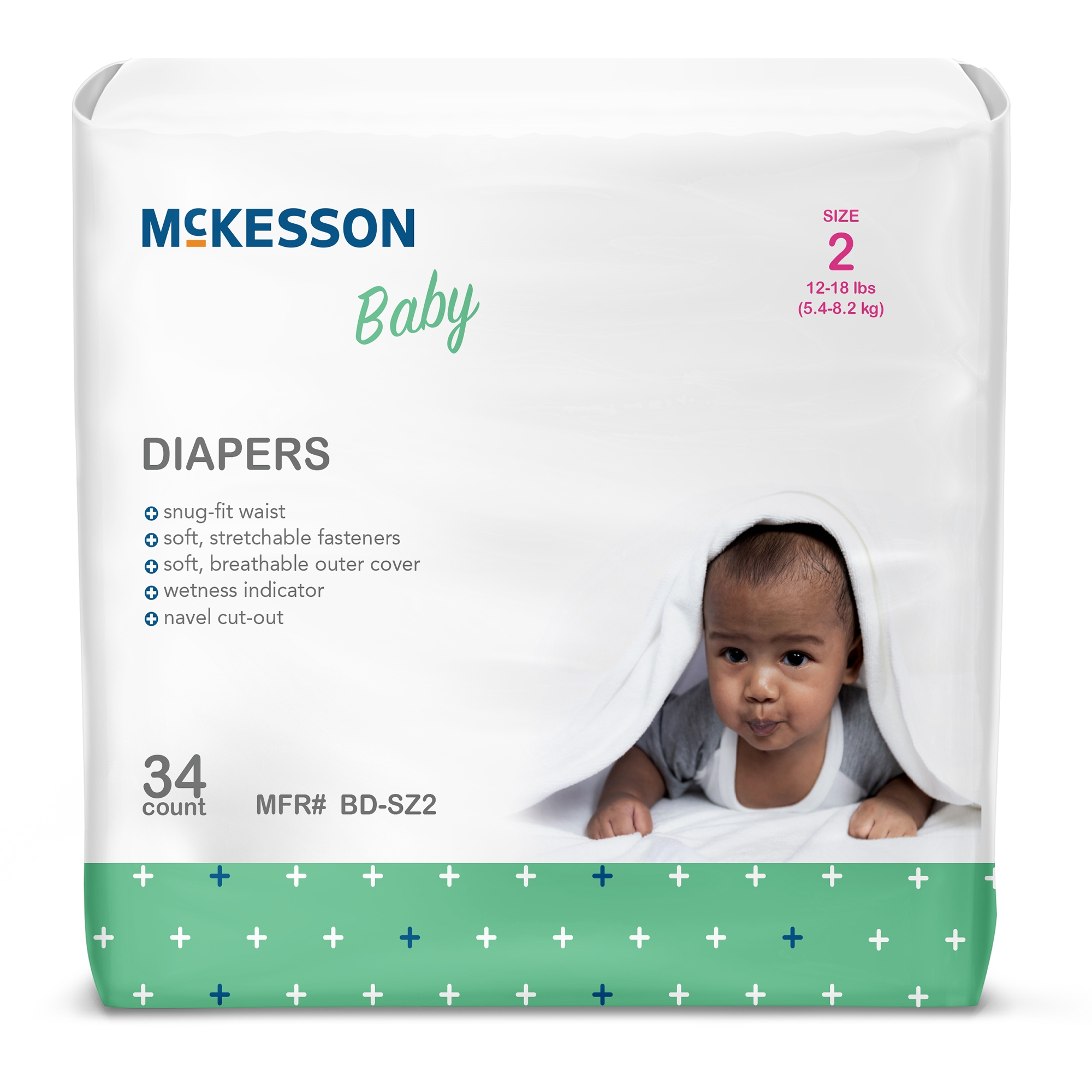 Unisex Baby Diaper McKesson Size 2 Disposable Heavy Absorbency Unisex Baby Diaper McKesson Size 2 Disposable Heavy Absorbency