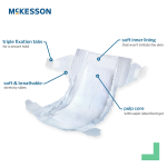 Unisex Baby Diaper McKesson Size 2 Disposable Heavy Absorbency