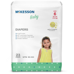 Unisex Baby Diaper McKesson Size 6 Disposable Heavy Absorbency