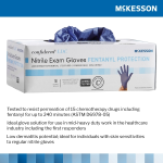 Exam Glove McKesson Confiderm® LDC Large NonSterile Nitrile Standard Cuff Length Fully Textured Blue Chemo Tested / Fentanyl Tested