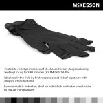 Exam Glove McKesson Confiderm® LDC Small NonSterile Nitrile Standard Cuff Length Fully Textured Black Chemo Tested / Fentanyl Tested