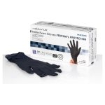 Exam Glove McKesson Confiderm® LDC X-Large NonSterile Nitrile Standard Cuff Length Fully Textured Black Chemo Tested / Fentanyl Tested