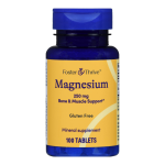 Dietary Supplement Foster & Thrive™ Magnesium 250 mg Strength Tablet 100 per Bottle
