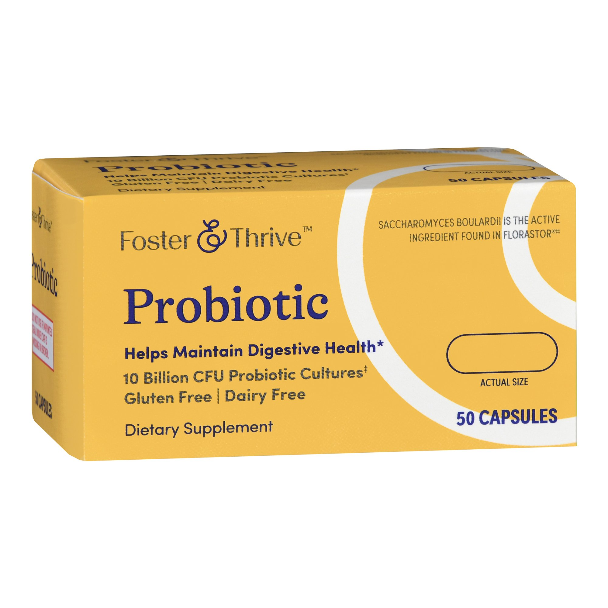 Probiotic Dietary Supplement Foster & Thrive™ 50 per Bottle Capsule