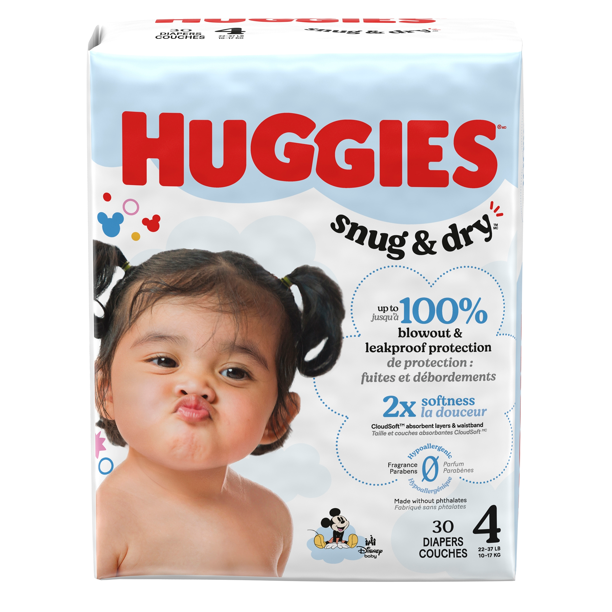 Unisex Baby Diaper Huggies® Snug & Dry Size 4 Disposable Heavy Absorbency Unisex Baby Diaper Huggies® Snug & Dry Size 4 Disposable Heavy Absorbency
