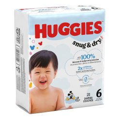 Unisex Baby Diaper Huggies® Snug & Dry Size 6 Disposable Heavy Absorbency