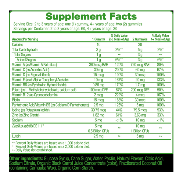 Pediatric Probiotic Dietary Supplement Culturelle® 60 per Bottle Gummy