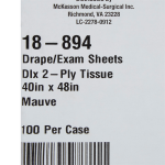 General Purpose Drape McKesson Physical Exam Drape 40 W X 48 L Inch NonSterile