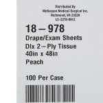 McKesson 40" x 48" Physical Exam Drape offers reliable coverage and comfort. Nonsterile, single-use design ideal for general medical procedures.