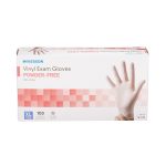 Exam Glove McKesson X-Large NonSterile Vinyl Standard Cuff Length Smooth Clear Not Rated