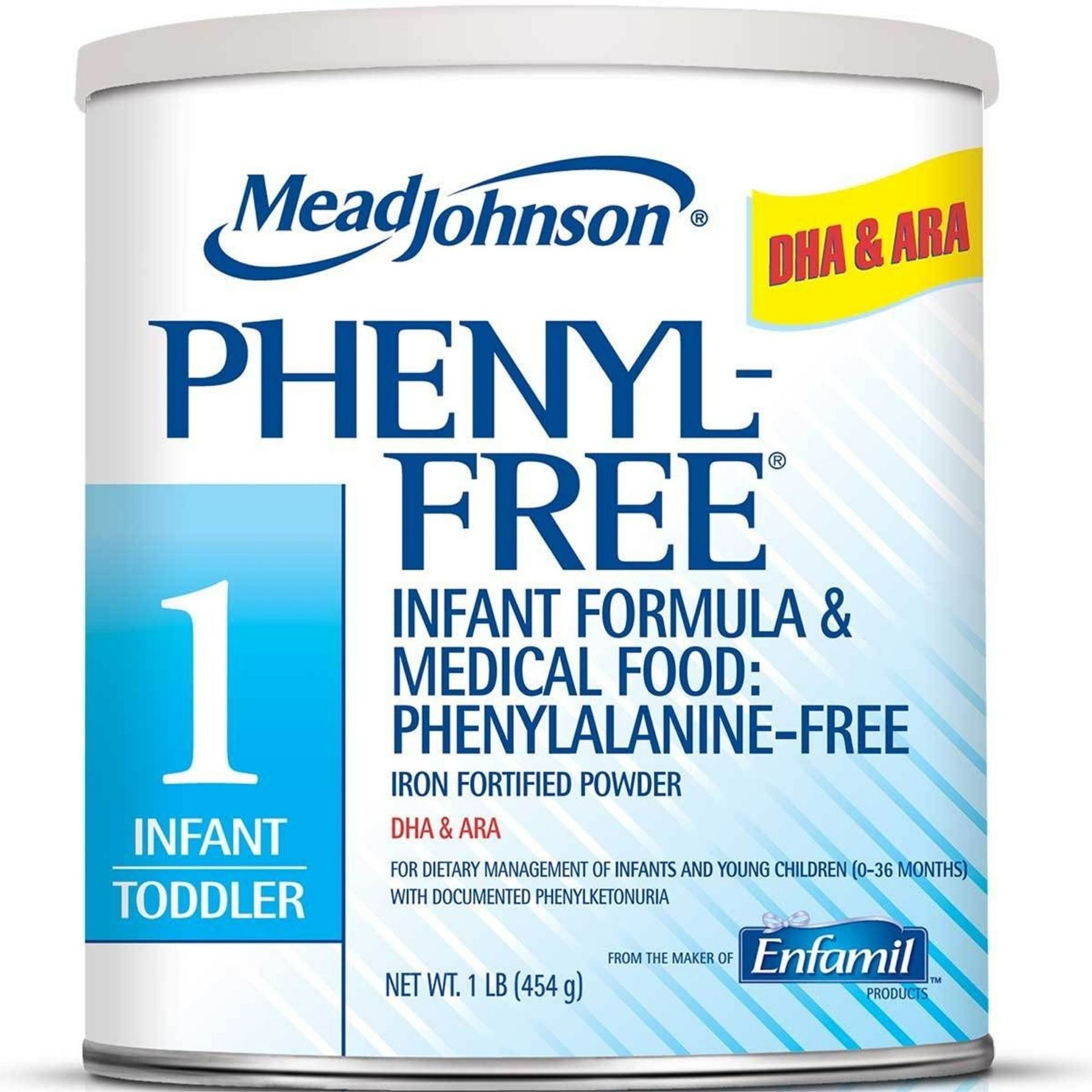 Mead Johnson Phenyl-Free 1 Infant Formula & Medical Food Powder, 1 lb. Mead Johnson Phenyl-Free 1 Infant Formula & Medical Food Powder, 1 lb.