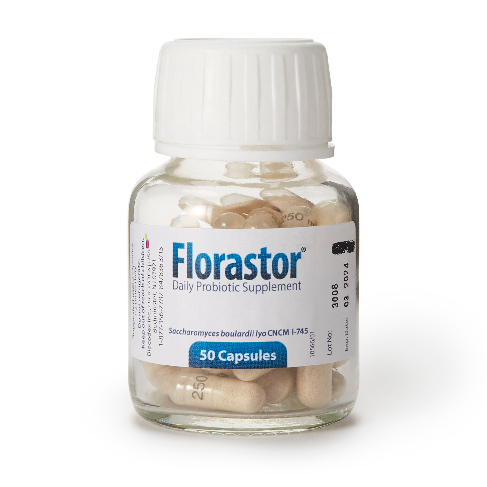Probiotic Dietary Supplement Florastor® 50 per Bottle Capsule